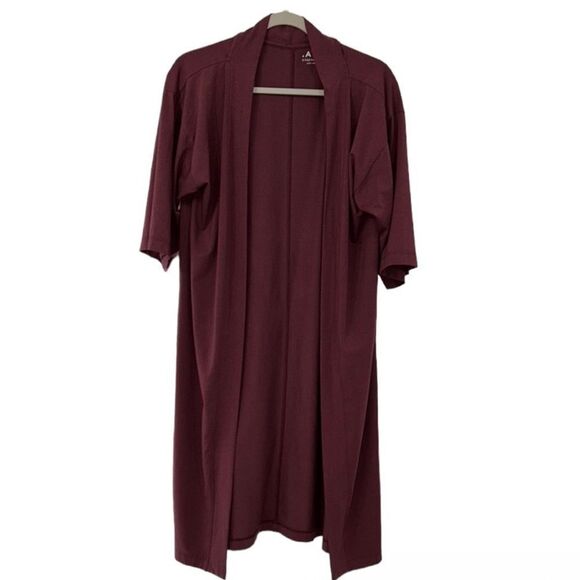 Able Burgundy Open Front Cardigan(Size Small) - Picture 3 of 5